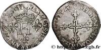 FRANCE Double sol parisis, 2e type HENRY III Riom 1583 (27mm, 4,59g, 3h) -