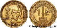 MONACO 1 Franc émission du Crédit Foncier de Monaco MONACO Poissy 1924 (23mm, 4,04g, 6h) -