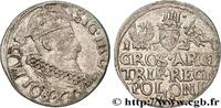 POLAND - SIGISMUND III VASA Trois groschen ou trojak koronny POLAND - SIGISMUND III VASA Cracovie 1521 (20mm, 1,89g, 9h) -