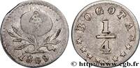 COLOMBIA - REPUBLIC OF NEW GRANADA 1/4 Decimo COLOMBIA - REPUBLIC OF NEW GRANADA Bogota 1869 (11mm, 0,59g, 6h) -