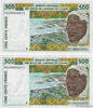 WEST AFRICAN STATES 500 Francs Consécutifs WEST AFRICAN STATES 500 Francs Consécutifs 2002 UNC -