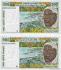 WEST AFRICAN STATES 500 Francs Consécutifs WEST AFRICAN STATES 500 Francs Consécutifs 2002 UNC -