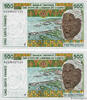 WEST AFRICAN STATES 500 Francs Consécutifs WEST AFRICAN STATES 500 Francs Consécutifs 2002 UNC -
