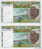 WEST AFRICAN STATES 500 Francs Consécutifs WEST AFRICAN STATES 500 Francs Consécutifs 1998 UNC- -