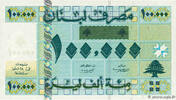LEBANON 100000 Livres LEBANON 100000 Livres 2001 UNC -