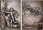 FRANCE Plaquette, Exposition Universelle Internationale EXPOSITIONS UNIVERSELLES 75 - Paris 1900 (50,5mm, 32,14g, 12h) -
