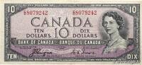 CANADA 10 Dollars CANADA 10 Dollars 1954 F -