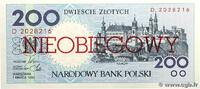 POLAND 200 Zlotych POLAND 200 Zlotych 1990 UNC -