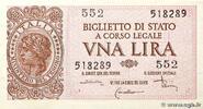 ITALY 1 Lire ITALY 1 Lire 1944 UNC -