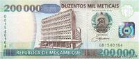 MOZAMBIQUE 200000 Meticais MOZAMBIQUE 200000 Meticais 2003 UNC -