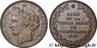 FRANCE Module de 5 francs par Barre - Essai de la virole II REPUBLIC 1843 (37mm, 21,43g, 12h) -