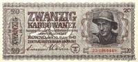 UKRAINE 20 Karbowanez UKRAINE 20 Karbowanez 1942 UNC- -