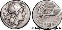 THE REPUBLIC (280 BC to 27 BC) Denier RUTILIA Rome 77 AC. (17,5mm, 3,72g, 10h) -