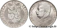 CZECHOSLOVAKIA 50 Korun 70e anniversaire de Staline CZECHOSLOVAKIA 1949 (28mm, 9,98g, 12h) -