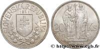 SLOVAKIA 20 Korun St Cyril et St Méthode variété avec croix SLOVAKIA 1941 (31mm, 15,05g, 12h) -