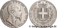ITALY - KINGDOM OF SARDINIA 5 Lire Victor Emmanuel II ITALY - KINGDOM OF SARDINIA Gênes 1854 (37mm, 24,69g, 6h) -