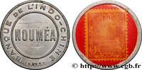 NEW CALEDONIA 50 Centimes (Timbre-Monnaie) Banque de l’Indochine NEW CALEDONIA ND (1922) (31mm, 1,06g, 10h) -