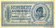 UKRAINE 100 Karbowanez UKRAINE 100 Karbowanez 1942 F -
