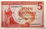 ICELAND 5 Kronur ICELAND 5 Kronur 1957 UNC -
