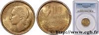 FRANCE 10 francs Guiraud IV REPUBLIC Beaumont-Le-Roger 1950 (20mm, 3g, 6h) -