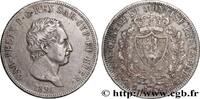 ITALY - KINGDOM OF SARDINIA 5 Lire Charles-Félix ITALY - KINGDOM OF SARDINIA Gênes 1826 (37mm, 24,78g, 6h) -