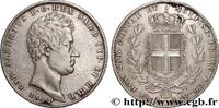 ITALY - KINGDOM OF SARDINIA 5 Lire Charles Albert ITALY - KINGDOM OF SARDINIA Gênes 1844 (37mm, 24,80g, 6h) -