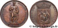 FRANCE Statue d’André VÉSALE MÉDECINE - SOCIÉTÉS MÉDICALES - MÉDECINS Bruxelles 1847 (30mm, 12,41g, 12h) -