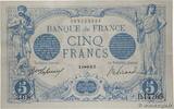 FRANCE 5 Francs BLEU FRANCE 5 Francs BLEU 1916 AU- -