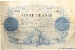 FRANCE 20 Francs type 1871 - Bleu FRANCE 20 Francs type 1871 - Bleu 1871 F+ -