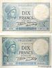 FRANCE 10 Francs MINERVE Lot FRANCE 10 Francs MINERVE Lot 1931 VF- -