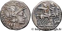THE REPUBLIC (280 BC to 27 BC) Denier ANTESTIA Rome 146 AC. (18mm, 3,56g, 6h) -