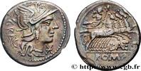 THE REPUBLIC (280 BC to 27 BC) Denier ANTESTIA Rome 136 AC. (20,5mm, 3,70g, 10h) -