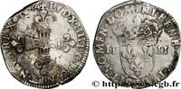 FRANCE Quart d'écu, titulature côté croix LOUIS XIV THE SUN KING Limoges 1644 (30mm, 9,74g, 12h) -