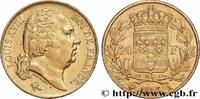 FRANCE 20 francs or Louis XVIII, tête nue LOUIS XVIII Paris 1816 (21mm, 6,41g, 6h) -