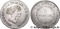 ITALY - PRINCIPALTY OF LUCCA AND PIOMBINO - FELIX 5 Franchi ITALY - PRINCIPALTY OF LUCCA AND PIOMBINO - FELIX BACCIOCHI AND ELISA BONAPARTE Florence 1808 (37,50mm, 25,07g, 6h) -