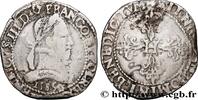 FRANCE Franc au col plat HENRY III Bordeaux 1585 (33mm, 13,6g, 6h) -