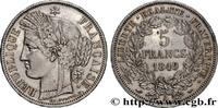 FRANCE 5 francs Cérès, IIe République II REPUBLIC Paris 1849 (37mm, 24,96g, 6h) -