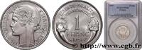 FRANCE 1 franc Morlon, légère IV REPUBLIC 1957 (23mm, 1,30g, 6h) -