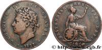 UNITED KINGDOM 1/2 Penny Georges IV UNITED KINGDOM 1827 (28mm, 9,16g, 12h) -