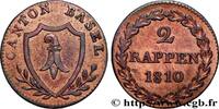 SWITZERLAND - CANTON OF BASEL 2 Rappen SWITZERLAND - CANTON OF BASEL 1810 (17,6mm, 1,32g, 6h) -