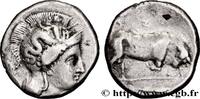 Hellenistic 1 (323 BC to 188 BC) Nomos, statère ou didrachme LUCANIA - THOURIOI Thurium, Lucanie c. 340 AC. (21mm, 7,72g, 6h) -