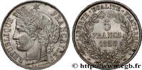 FRANCE 5 francs Cérès, IIe République II REPUBLIC Paris 1850 (37,23mm, 25,06g, 6h) -