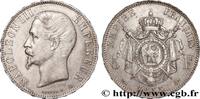 FRANCE 5 francs Napoléon III, tête nue SECOND EMPIRE Lyon 1855 (37mm, 25,06g, 6h) -