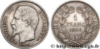 FRANCE 1 franc Napoléon III, tête nue SECOND EMPIRE Paris 1860 (23mm, 4,98g, 6h) -