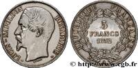 FRANCE 5 francs Louis-Napoléon, 1er type II REPUBLIC Paris 1852 (37mm, 25,06g, 6h) -