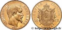 FRANCE 50 francs or Napoléon III, tête nue SECOND EMPIRE Paris 1856 (28mm, 16,13g, 6h) -