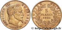 FRANCE 5 francs or Napoléon III, tête laurée SECOND EMPIRE Paris 1866 (16,69mm, 1,60g, 6h) -