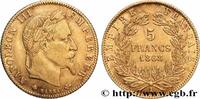 FRANCE 5 francs or Napoléon III, tête laurée SECOND EMPIRE Paris 1868 (16,5mm, 1,59g, 6h) -