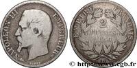 FRANCE 2 francs Napoléon III, tête nue SECOND EMPIRE Lyon 1856 (27mm, 9,62g, 6h) -