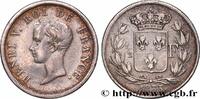 FRANCE 1/2 franc, buste juvénile HENRY V COUNT OF CHAMBORD 1833 (18mm, 2,28g, 6h) -
